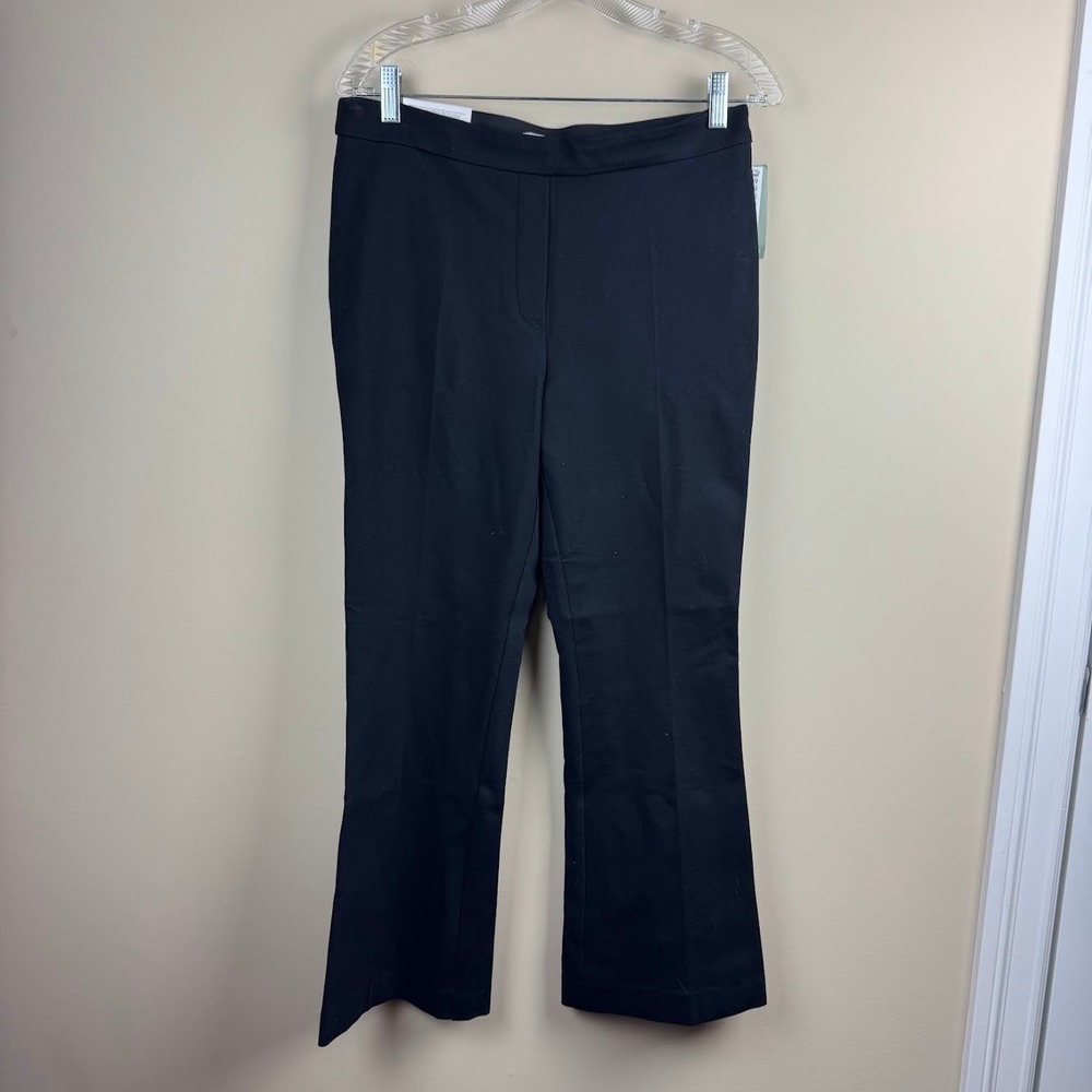 H&M Black High Waisted Bootcut Ankle Length Trousers‎ Size Medium NWT